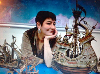 Макет. Модель. Анна Лесняк и корабль