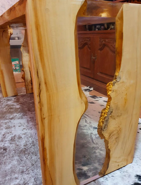 аРека  стол река из эпоксидной смолы от Ассамблея ах мир